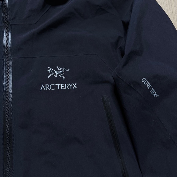Arcteryx Zeta AR Full Zip Gore-Tex Waterproof Shell Jacket Mens Large Black 2018 - Picture 6 of 16